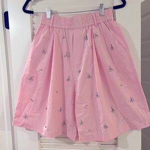 Zara pink rhinestone shorts, size small